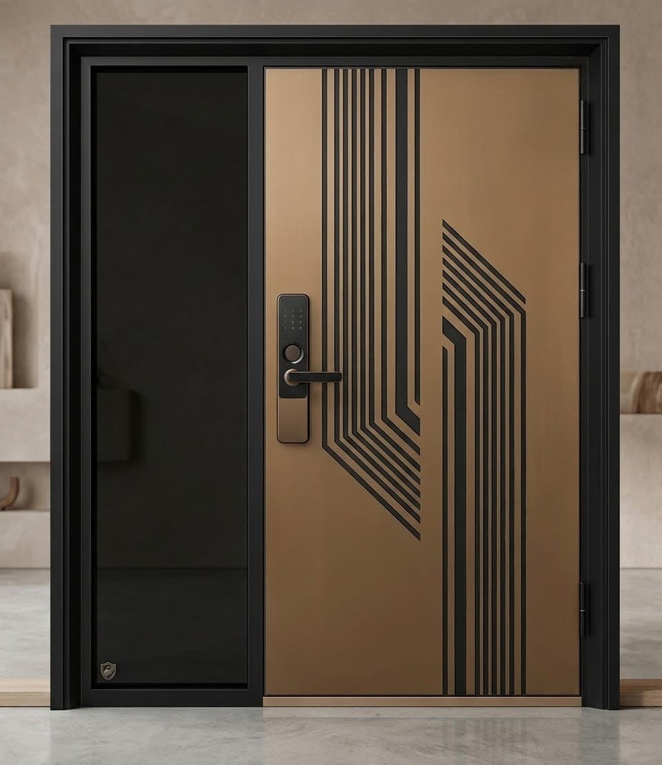 Porte Blindée Skyline-B01 Black Panthère