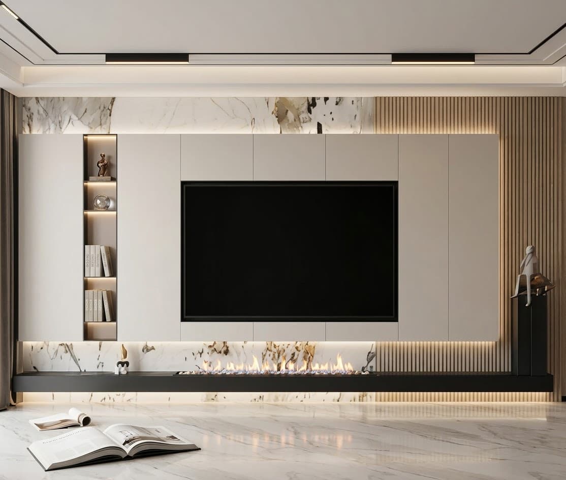 Meuble TV mural NUAGE HOME – LA MÉNAGÈRE PARIS,