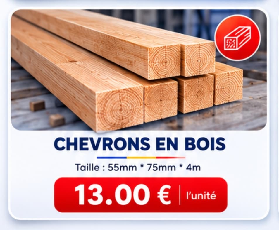 Chevron en bois