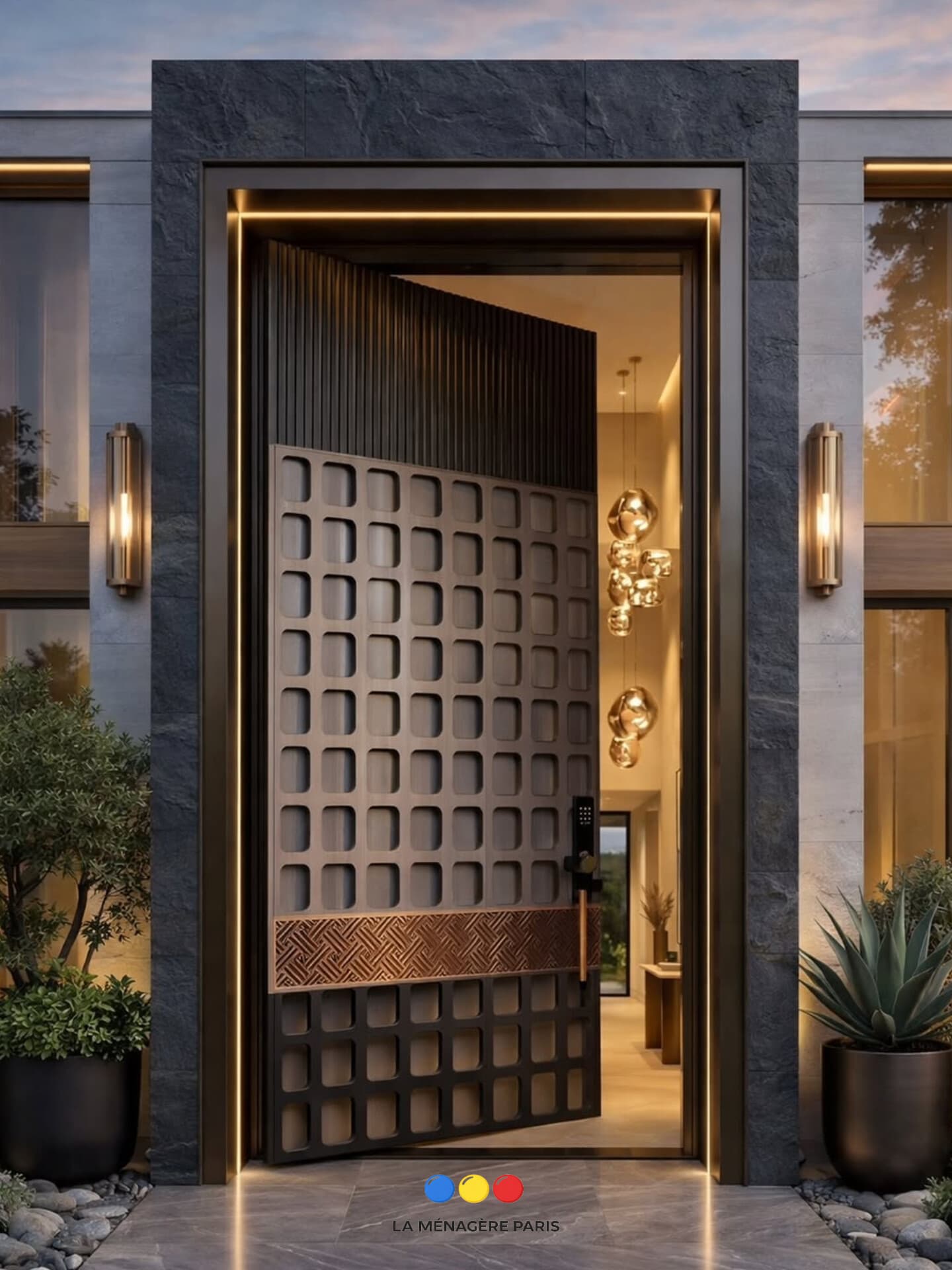 Porte Pivotante « Geox 3D » Une œuvre architecturale au design sculptural